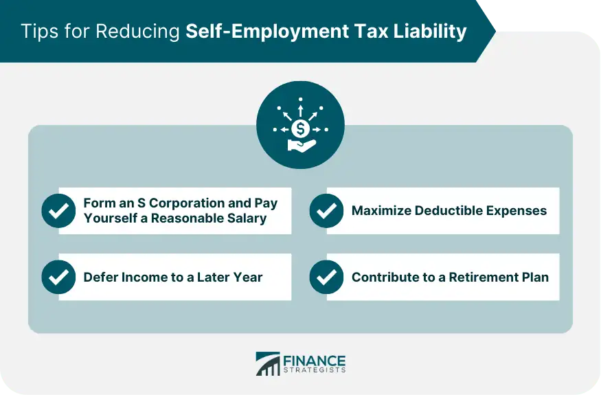 Tips for reducing self employment tax liability